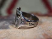 【H.H.Tammen】Ingot Silver 卍 Face Early Tourist Ring c.1910～