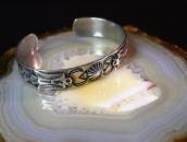 Antique 卍 Stamped Thunderbirds Applique Cuff Bracelet c.1930