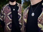 【Lawrence Saufkie】Hopi Cornstalk Overlay Top Necklace c.1980