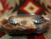 Antique Navajo 卍 & Arrows Stamped Triangle Wire Cuff c.1920～