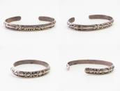 Antique Navajo 卍 & Arrows Stamped Triangle Wire Cuff c.1920～