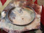 Antique Navajo 卍 & Arrows Stamped Triangle Wire Cuff c.1920～