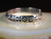 Antique Navajo 卍 & Arrows Stamped Triangle Wire Cuff c.1920～