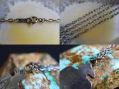 Antique Navajo Stamped Silver T-bird Top Necklace  c.1930～