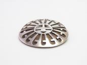 【Richard Kagenvema】 Vtg Hopi Sun Face Overlay Pin  c.1970～