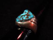 Vintage Silver Ring with Gem Turquoise Cab  c.1960