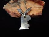Old Zuni Multi-Stone Inlay 【Playboy rabbit】 Necklace c.1970～