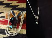Old Zuni Multi-Stone Inlay 【Playboy rabbit】 Necklace c.1970～