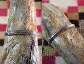 Atq Lightning Snake Stamped Narrow Trianglewire Cuff c.1930～