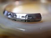 Atq Lightning Snake Stamped Narrow Trianglewire Cuff c.1930～