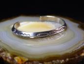 Atq Lightning Snake Stamped Narrow Trianglewire Cuff c.1930～