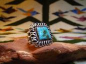 Antique Tourist Silver Ring w/Square TQ  c.1930～