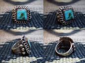 Antique Tourist Silver Ring w/Square TQ  c.1930～