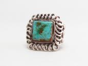 Antique Tourist Silver Ring w/Square TQ  c.1930～