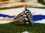 Antique Tourist Silver Ring w/Square TQ  c.1930～