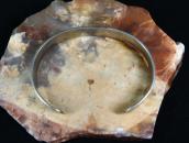 Antique Navajo 卍 & T-birds Stamped Ingot Silver Cuff c.1920～