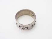 Vtg 【BELL TRADING POST】Thunderbird Stamped Band Ring c.1940～