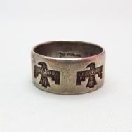 Vintage 【Bell】 Thunderbird Stamped Ring  c.1950～