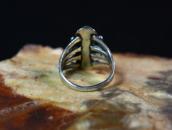 Atq Navajo Three Gem Quality Turquoise Row Ring  c.1930～