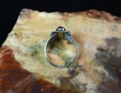 Atq Navajo Three Gem Quality Turquoise Row Ring  c.1930～