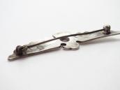 Atq Navajo Repouse/Stamped T-bird Pin in Ingot Silver c.1930