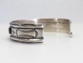 Vintage Zuni or Navajo Turquoise Inlay Silver Cuff  c.1945～