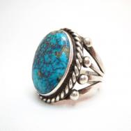 Vintage Split Shank Ring w/High Grade Ithaca Peak TQ  c.1960