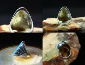 【Sam Begay】Navajo Vtg Heavy Silver Ring w/Turquoise  c.1970～