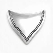 【George Kee/WhiteHogan】Navajo Stamped Silver Clip Tie c.1960