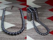 Vintage Navajo "Mercury Dime" Silver Beaded Necklace c.1950～