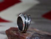 【Tom Bahe】Old Navajo Carinated Silver Shank Ring c.1990～