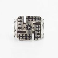 【H.H.Tammen】Stamped 卍 Shape Histric Tourist Ring  in1907