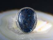 Old Navajo Gem Quality Turquoise Heavy Shank Ring  c.1975～
