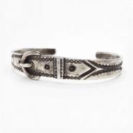 Antique Navajo Belt buckle design Ingot Silver Cuff  c.1920～
