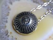 【Ike Wilson】Rose Stamped Concho Remade Necklace  c.1940～ ①