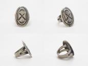【Morris Robinson】Crossed Arrows Stamped Ketoh Ring  c.1930～