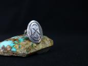 【Morris Robinson】Crossed Arrows Stamped Ketoh Ring  c.1930～