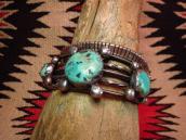 OLDPAWN Engraving Triangle Wire Cuff Bracelet