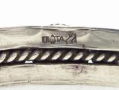 【UITA22】 Vtg Navajo Five Turquoise Row Cuff Bracelet c.1945～