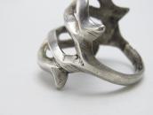 Vintage Navajo Sand Casted Men's Ring in Silver c.1960～