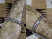 Antique Navajo ThunderBird Stamped TriangleWire Cuff c.1920～
