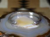 Antique Navajo ThunderBird Stamped TriangleWire Cuff c.1920～