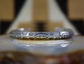 Antique Navajo ThunderBird Stamped TriangleWire Cuff c.1920～