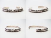 Antique Navajo ThunderBird Stamped TriangleWire Cuff c.1920～
