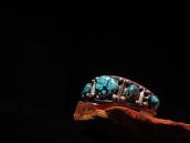 Vintage Navajo Row Cuff w/Gem Grade Persian TQ  c.1970
