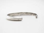 Vintage Zuni Turquoise Inlay Casted Silver Cuff c.1960～