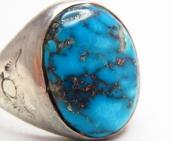 Vintage Silver Ring w/HighGrade Morenci TQ c.1960～