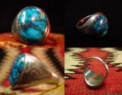 Vintage Silver Ring w/HighGrade Morenci TQ c.1960～