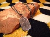 Antique 卍 Stamped  Horse Patch Tag Pendant Necklace  c.1930