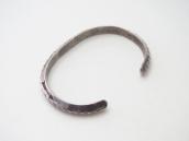 Atq Navajo ➸ Stamped Ingot Silver TriangleWire Cuff c.1940～